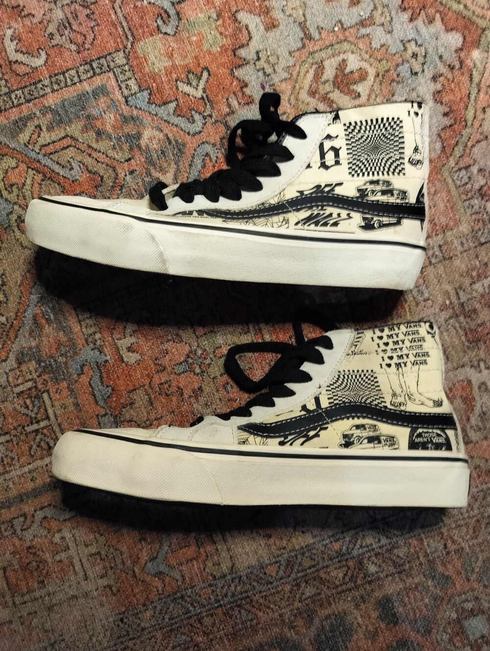 EUC Rare Vans Sk8-Hi 138 Decon SF V66 - Marshmallow Ivory - 7 Men 8.5 Women